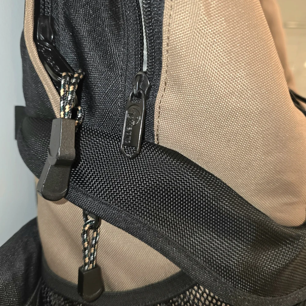 Lowepro Black and Tan Camera Backpack with Padded Gear Protection